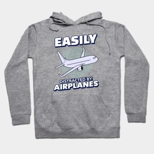 Easily Distracted By Airplanes Hoodie